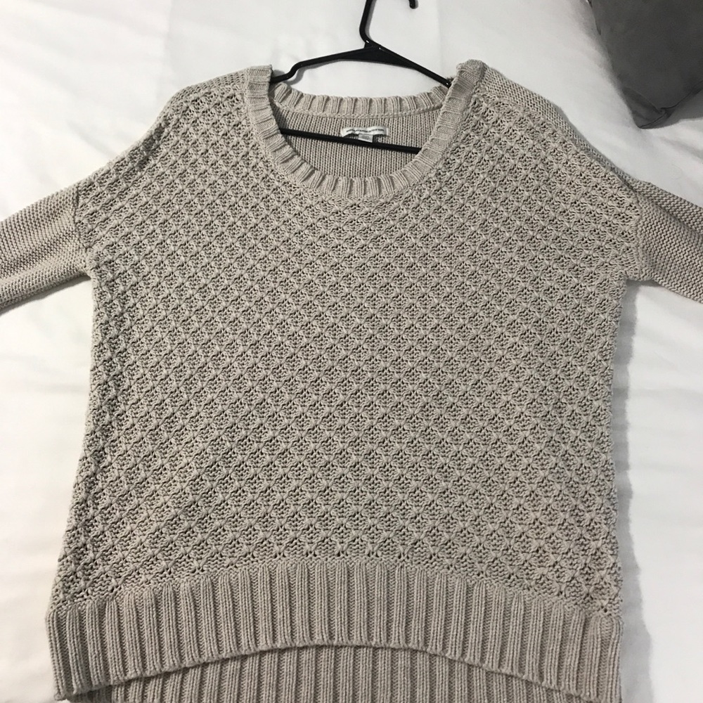American Eagle Tan Knit Sweater